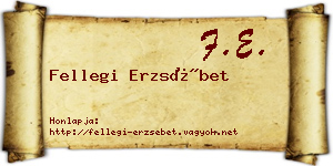 Fellegi Erzsébet névjegykártya